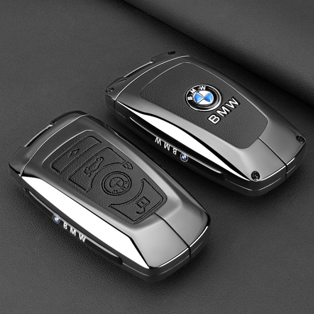 

Alloy Car Remote Key Case Cover Protect Keychain For BMW F 3 5 7 Series X3 X5 F10 F20 F30 F40 E90 E92 E93 CAS4 FEM EWS5 stickers