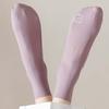 Thin Girls Seamless Any Cut Ice Silk Solid Color Middle Tube Socks Pile Socks Hosiery Women's Socks