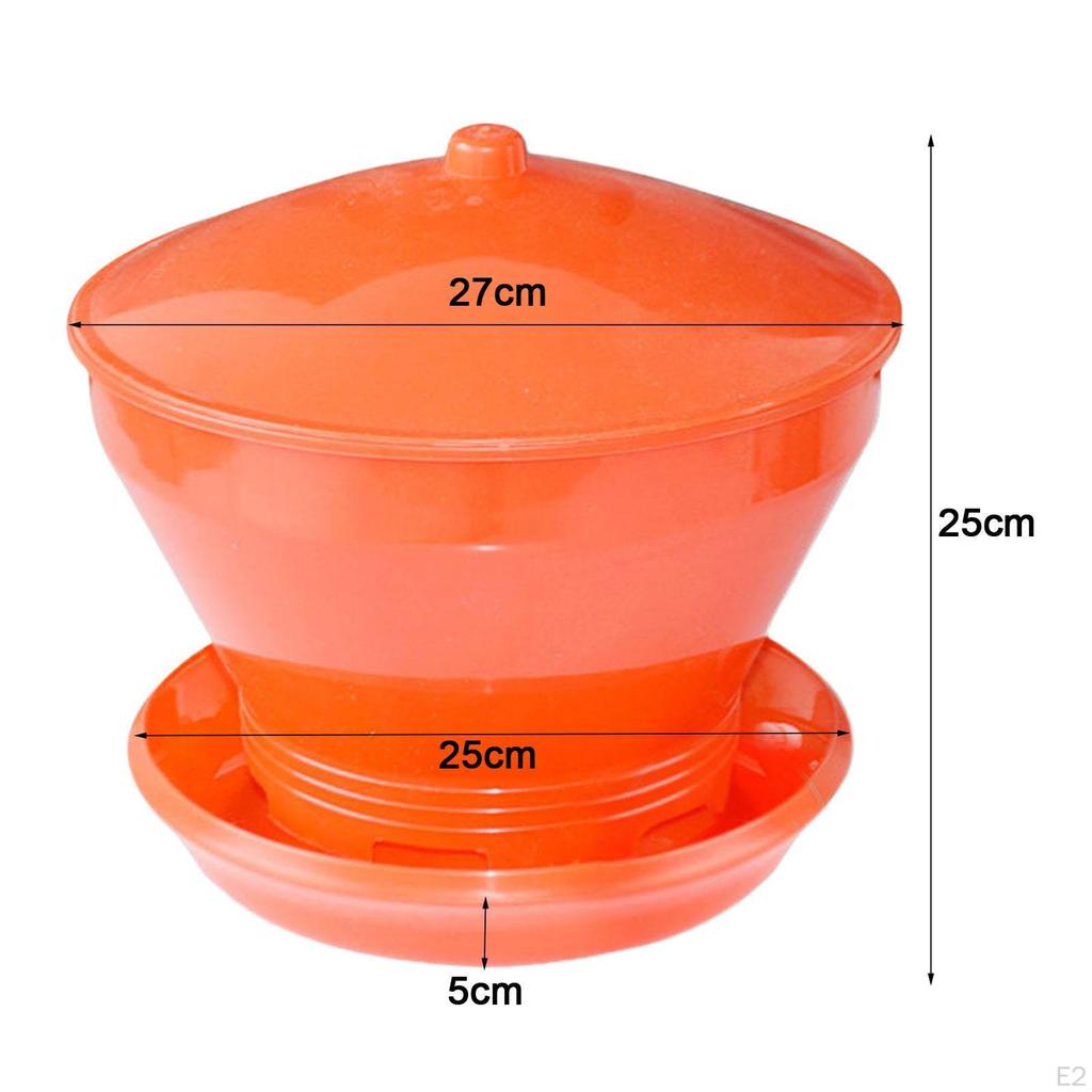 Automatic Chicken Bird Feeder, Farm Feeding Bucket, Detachable Bowl, Livestock Breeding