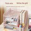 Desktop Metal File Organizer: Office Supplies Storage Rack and Data Archive Solution