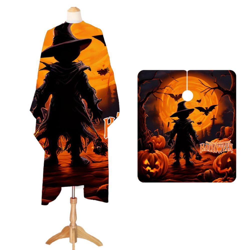 

Pumpkin Professional Парикмахерская накидка-фартук Водонепроницаемая накидка для стрижки Эластичная Хэллоуин Подарок Style 7