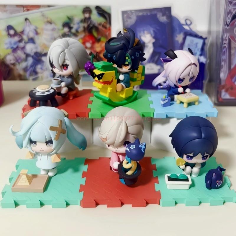 New Genuine Genshin Impact Blind Box Collectible Figurines Cosplay Display Figurines Mystery Box Cute Amber Ornament Toys Gifts