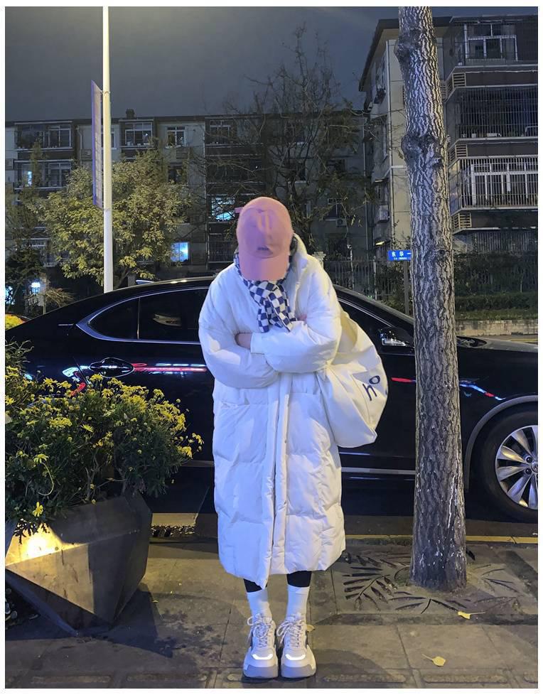 Women's Mid-Length Cotton-Padded Coat - 2025 Winter New Korean Style, Loose, Over-the-Knee, Thickened Jacket.