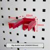 5Pc Pegboard Hooks Abs Wall-Mounted Tool Parts Storage Box Rack Plate Shelving Components Tool Hanging Board Garage Hook
