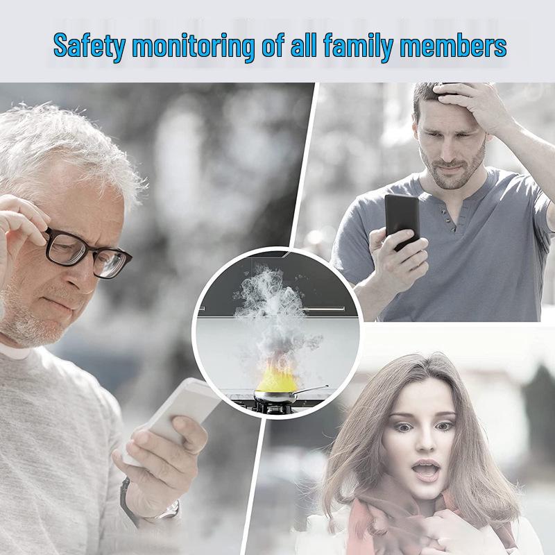 10-Year Battery Smart WiFi Smoke Detector with EN14604 Certification and Tuya Interconnectivity