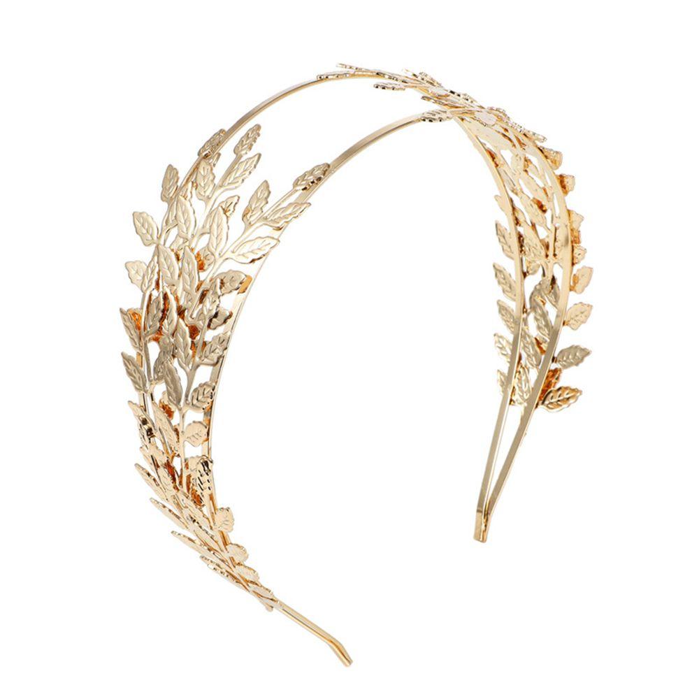 

Retro Gold leaf wedding roman bride greek women hair accessories bride head jewel headband head tiaras crown jewelry Hair Hoop