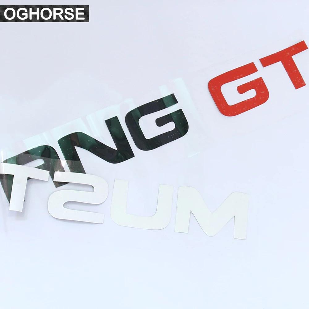 Ford Mustang GT Reflekterande Vindrute- och Bakrutedekal