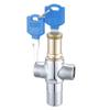 3 Way Home Office Key Angle Valve Faucet 1/2 90 Degree Lock Anti-theft Copper Angle Valve Taps Modern Design 3-Year Warranty