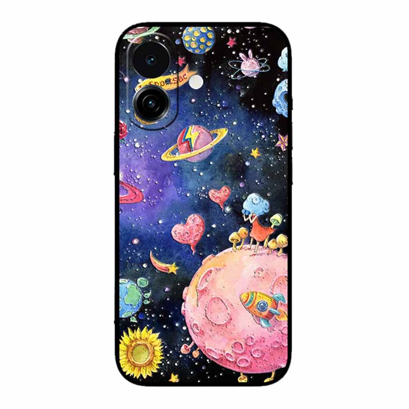 3D Emboss Case For iphone 17 2025 Phone Case Coque Flowers Black Silicone Soft Back Cover For iphone 17 5G Case 6.3" Funda Shell