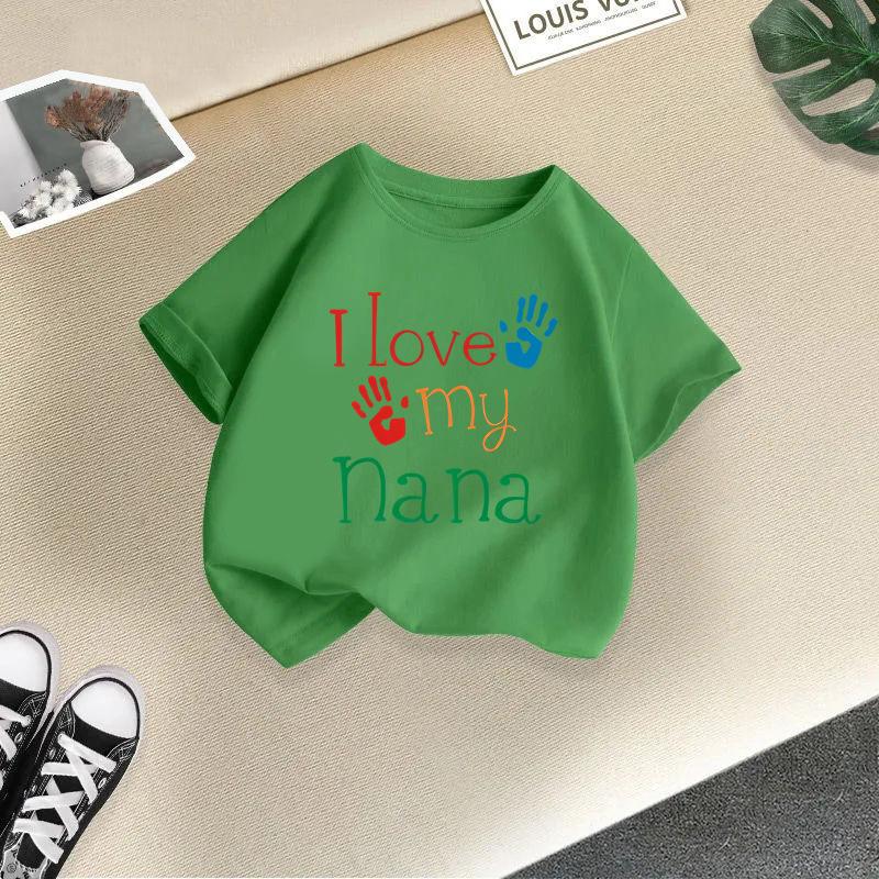 Children T-shirt 2-13Y Loose-fit Casual O-Neck Short-sleeve T-shirt Letter Printed Kids 100% Cotton Clothes Tops