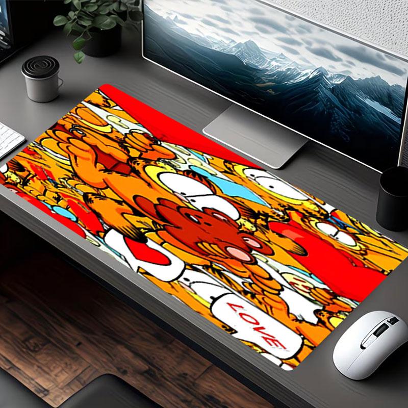 Garfield Print Mouse Pad, for Keyboard Pad Laptop PC Mat for Office Home Use, Desk Decor, Perfect Birthday Gift for Gamers