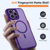 Apple 13 Pro Max Magnetic Magsafe Semi-transparent Frosted Skin-feel Phone Case
