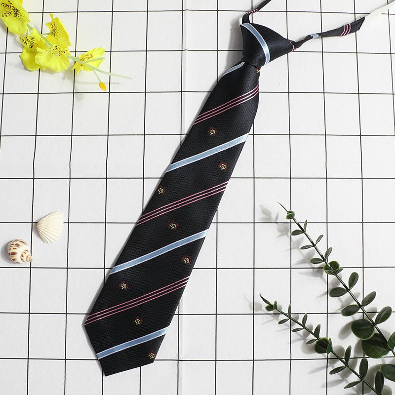 Jk Small Tie Female College Style Lazy Japanese Plaid Uniform Shirt Tie Student Ins Men'S And Women'S Short Styles Free Of Charge