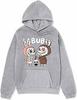 New Japanese Trend Cartoon Printed Hooded Sweater Men's and Women's Loose Autumn and Winter Casual Fashion Jacket Tide