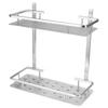 Space Aluminum Bathroom Shelf RustProof Shower Rack Kitchen Storage Basket for Home