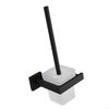 Corrosion Resistant Steel Square Toilet Brush with Dense Bristle Bathroom Sanitation Modern Aesthetic Comfortable Handle HX6C