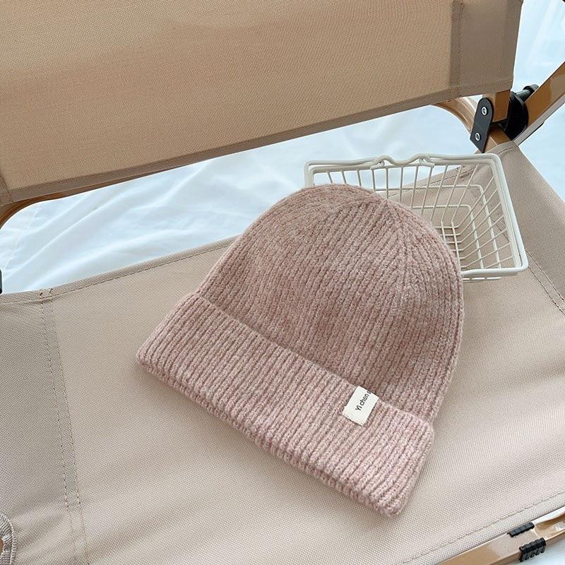 Versatile children's knitted hat with wool baby wool hat Boys and girls autumn and winter warm fashion pullover hat