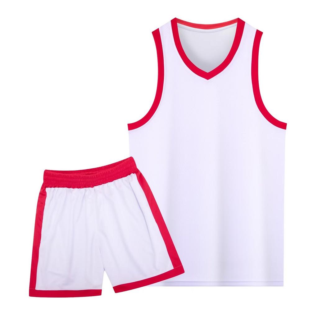 Student adult basketball jersey set men's and women's sports vest blue ball jersey narrow shoulder American game training jersey wholesale