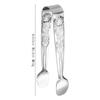 Abdo Stainless Steel Rose Flower Sugar Tongs Set