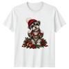 Cute Cartoon Christmas Schnauzer T-Shirt Festive Puppy Dog Lover Gift