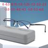 Square Glasses Women Men Half Metal Eyeglasses Myopia Optical Spectacles Ladies Clear Glasses 0 -0.5 -1.0 -2.0 To -6.0