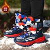 Winter new men's and women's high-top children's shoes export children's velvet warm waterproof and non-slip snow boots cotton shoes