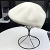 French men and women autumn and winter wool beret women British style retro painter hat versatile face peaked cap tide