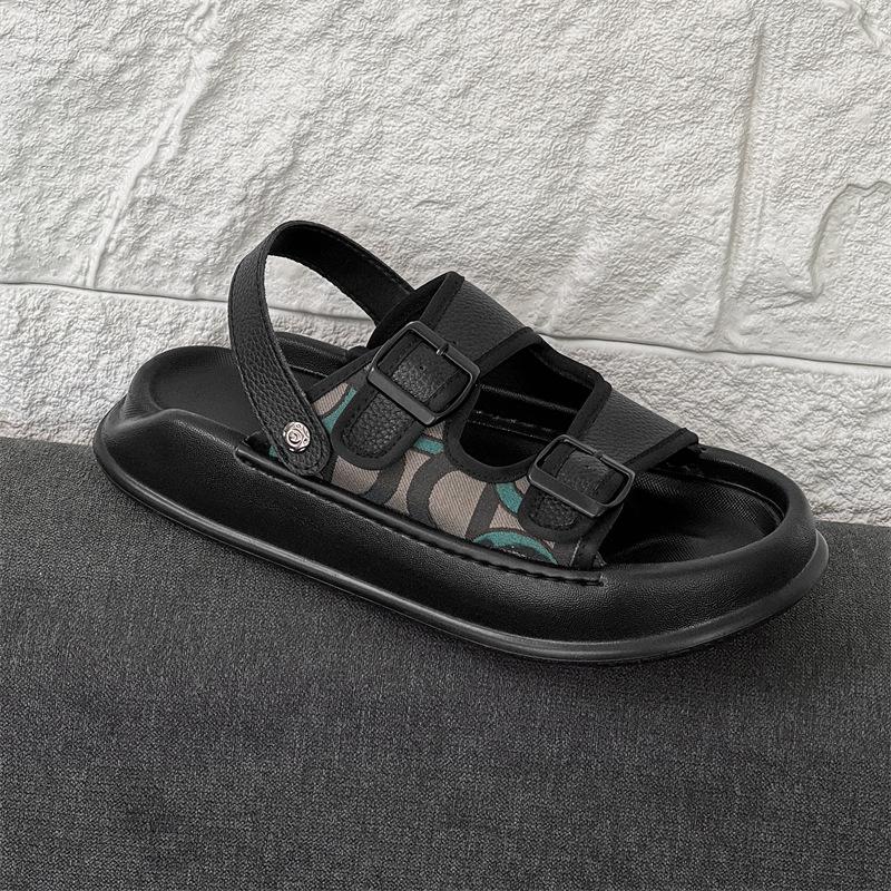 2025 nouvelles sandales polyvalentes confortables de niche décontractées personnalisées à plateforme chaussures de plage 371240-J