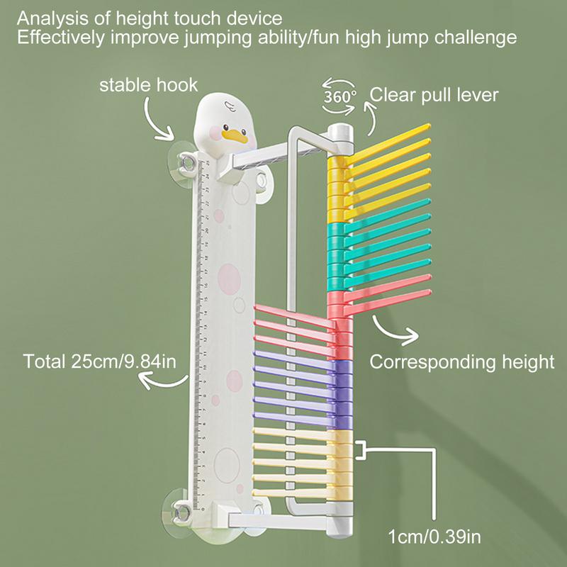 Ferramenta de Medição de Salto Vertical Vara de Teste de Salto em Altura Ferramenta de Treino de Toque e Tapotear Ajustável e Educacional Vertical