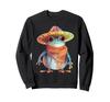 Mexican Frog Toad Cinco De Mayo Sombrero and Poncho Sweatshirt