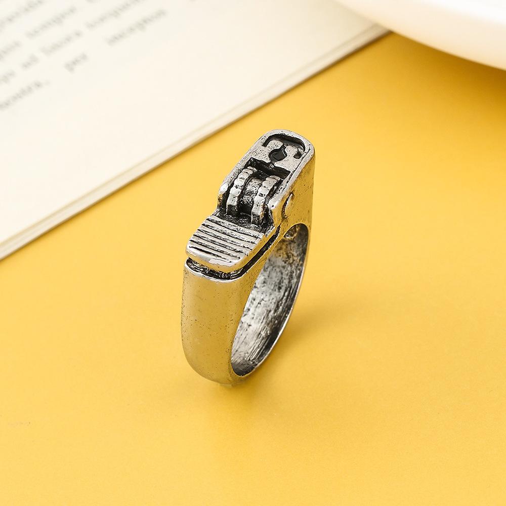 Men's New National Trend, Versatile and Fashionable, High-end Design Lighter Ring