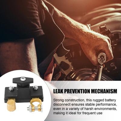 Battery Disconnect Switch for Car Truck Boat Battery Power-off Isolator Cut Off Switch 12V 24V Universal Terminal Anti-Leakage Protection