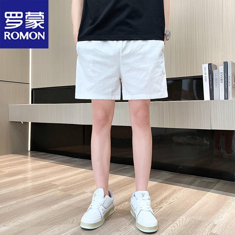 ROMON Men s Summer Cotton Casual Shorts L