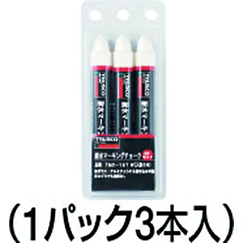 TRUSCO Water-Resistant Marking Chalk, 19G, White, TMC19T