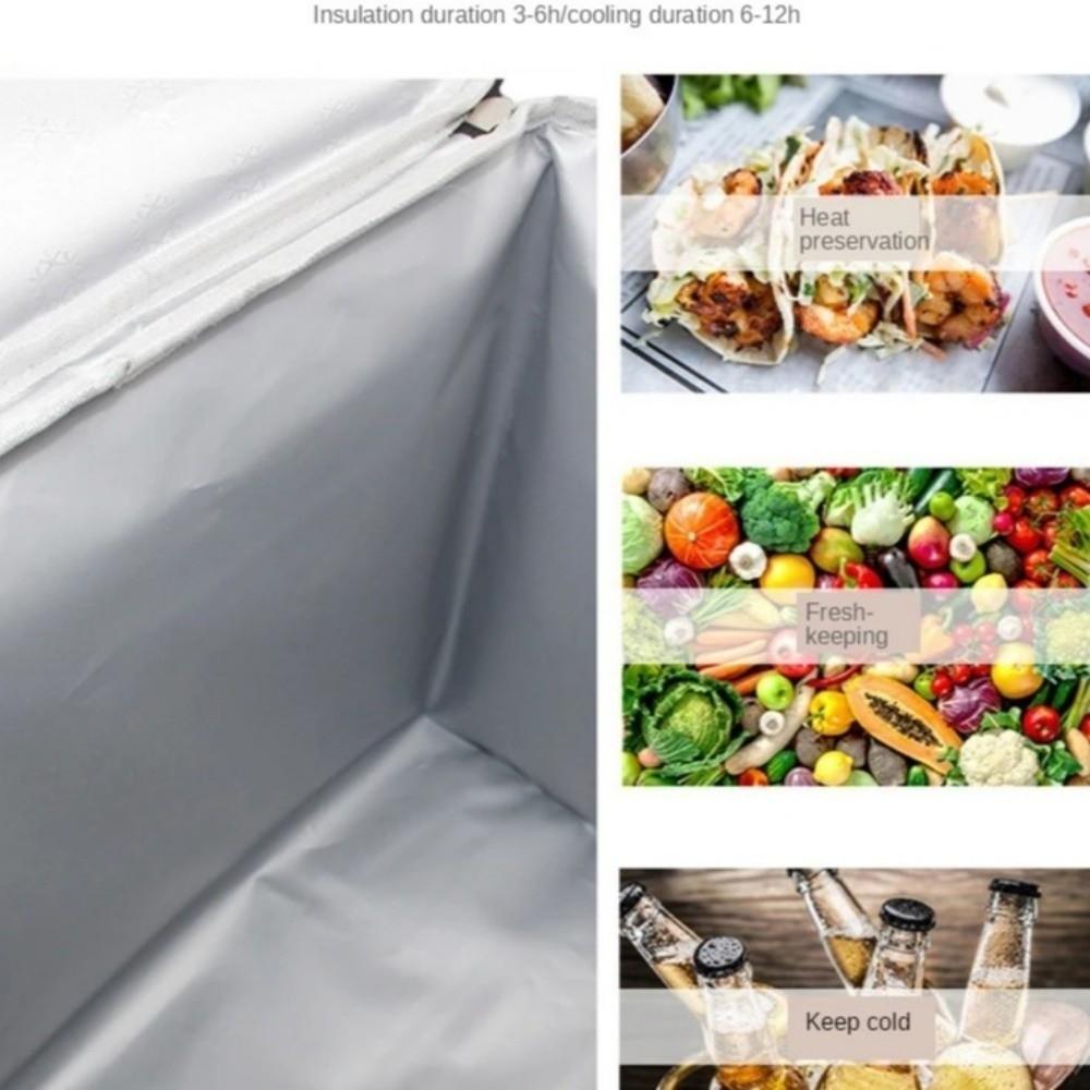 Leak-proof Insulated Lunch Bag Collapsible Picnic Cooler Bag  for Outdoor Travel Camping