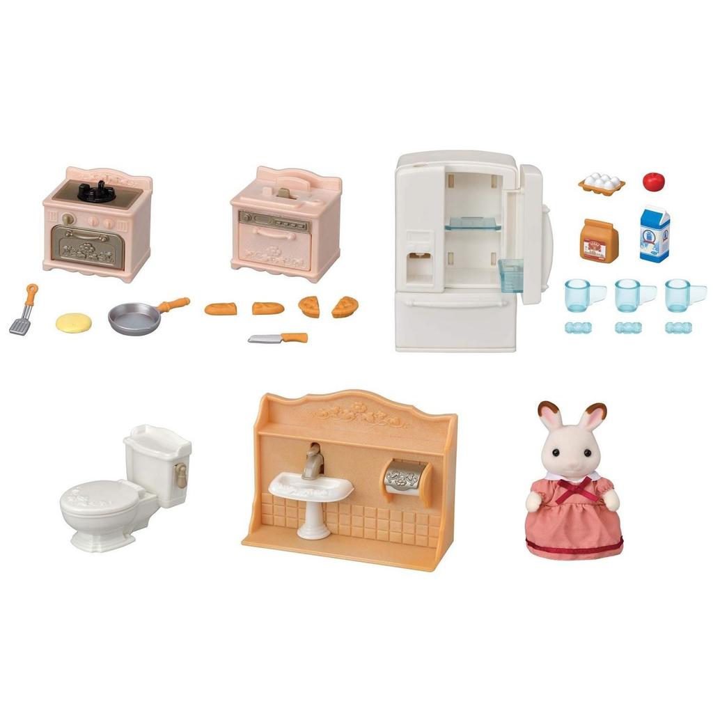 Sylvanian Families Doll Furniture Set Lots Fun First Se-203 ST Mark Certified Ages 3 Up Toy Dollhouse EPOCH