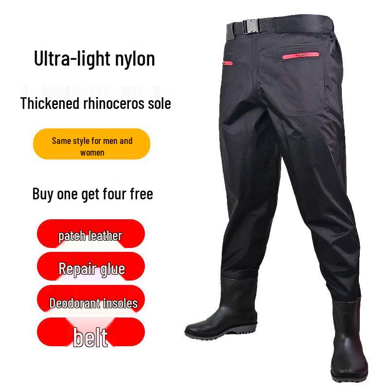 Thickened Nylon Waist-High Fishing & Rice Planting Waders
