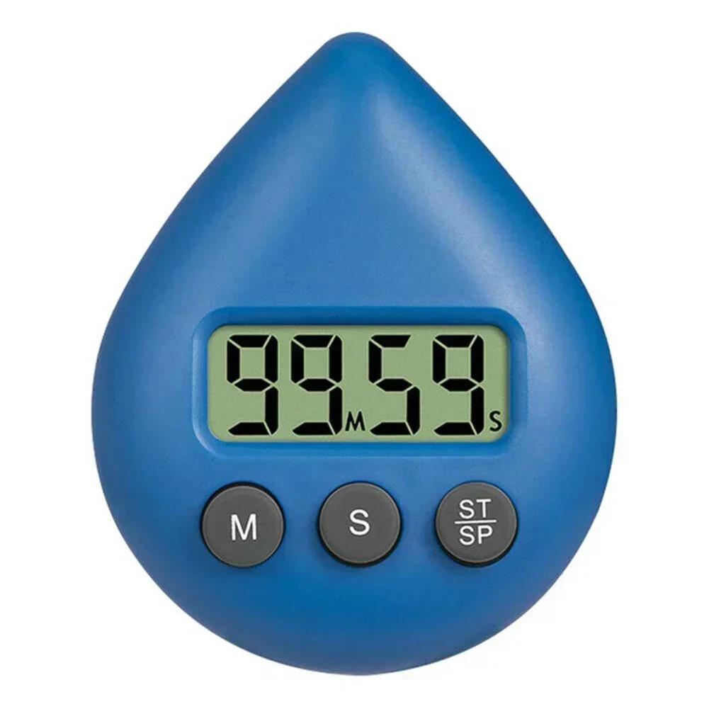 

Таймер обратного отсчета таймер для душа домашний ABS цифровой таймер для душа кухонный таймер экономит горячую воду 5.9x7.5x1.6cm абсолютно новый синий