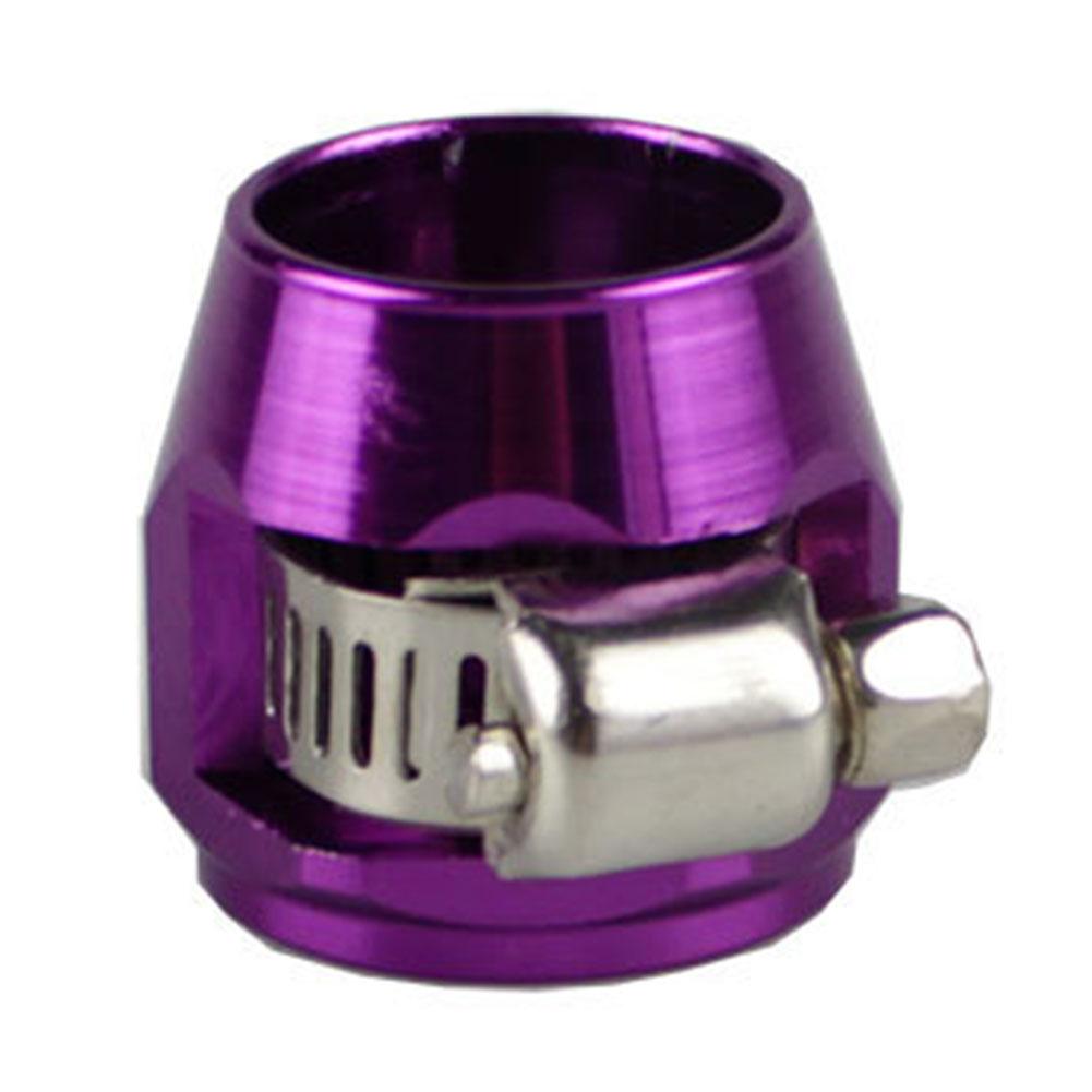 Aluminium Alloy Pipe Clip Mesh Hose AN8 Fitting Color Variety Direct Replacement Easy Installation Strong Material