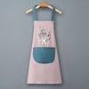 Wreath Rabbit Waterproof, Oil-Proof, Stain-Resistant, Wipeable Summer Apron for Kitchen