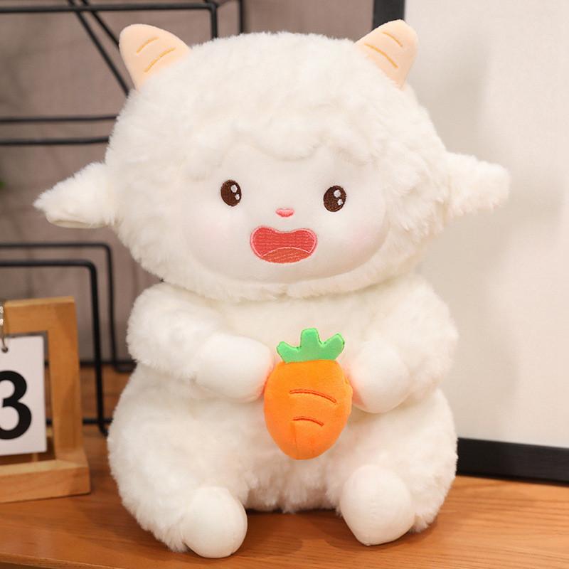 Plush Lamb Articulated Toy With Movable Joints Stuffed Animal Doll Kids For