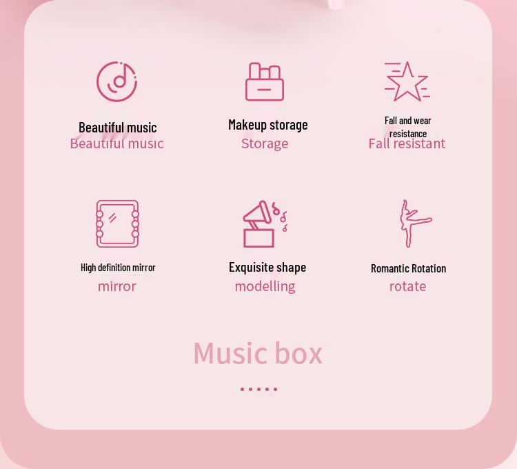 Little Girl Princess Ballet Music Box - Rotating Crystal Ball Birthday Gift for Children