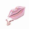 Electroplating Pink Funny Lip Telephone WX‑3016 Fashionable Number Storage Function