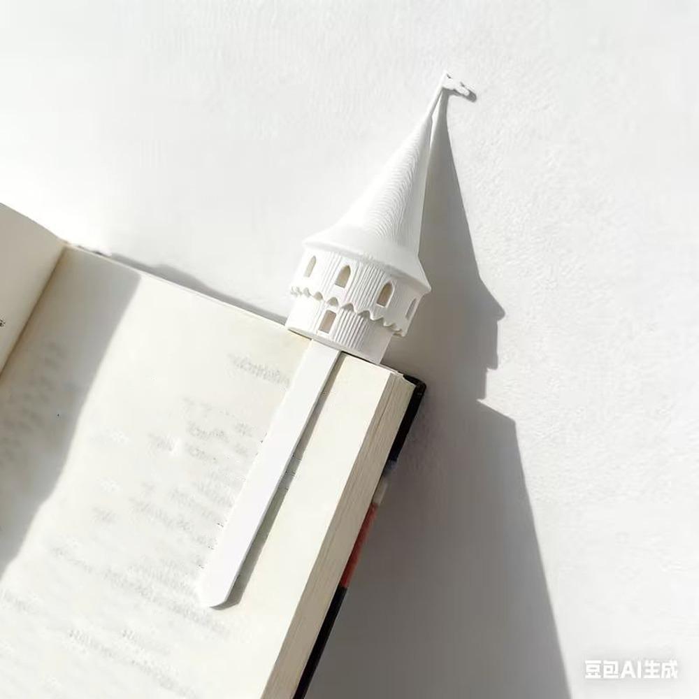 

Castle Shape Magic Castle Bookmarks 3D Printing Page Marker Perfect Gift Reading Tool Book Lovers білий