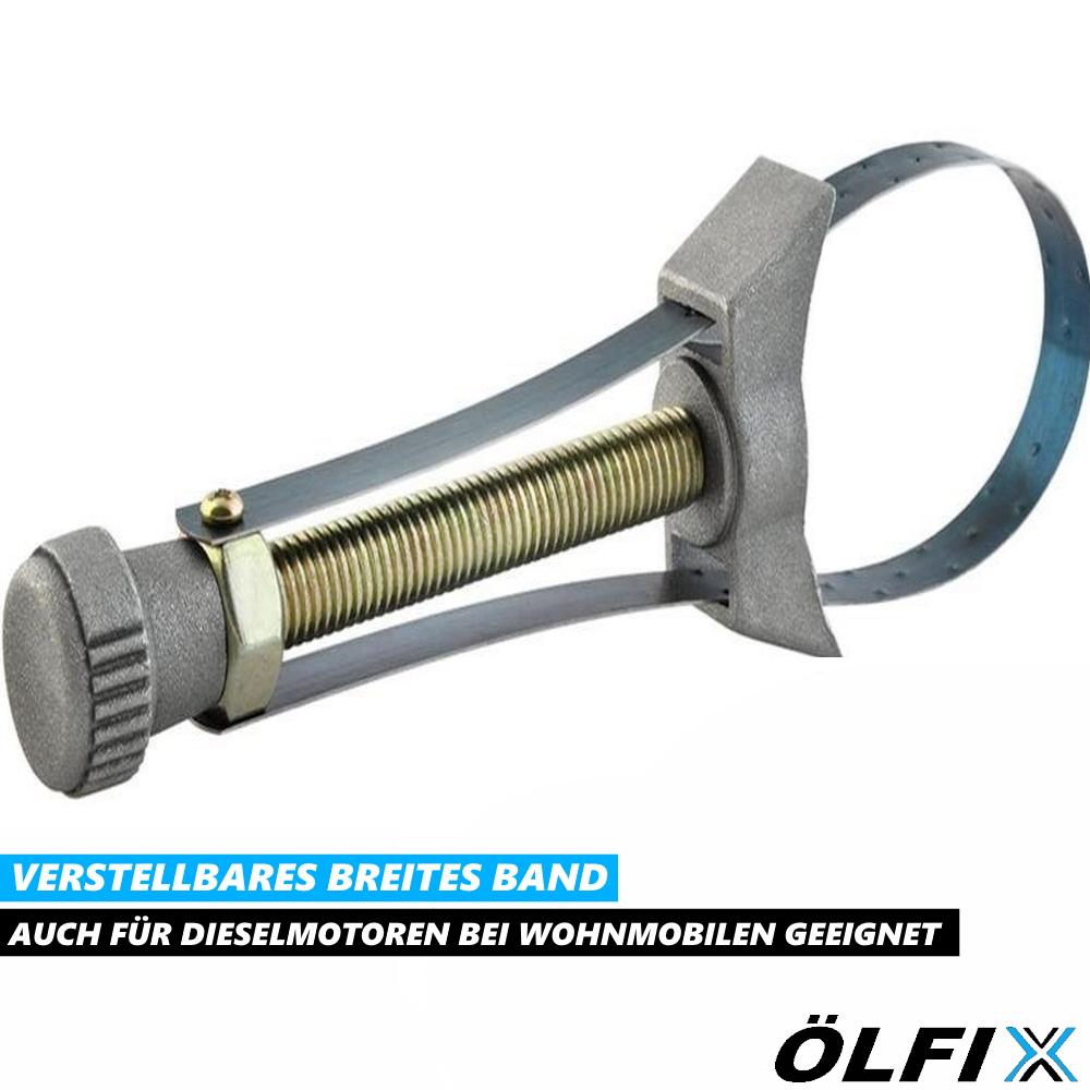 ÖLFIX Oil Filter Wrench Strap Wrench Oil Filter Tool Universal Metal 60-110