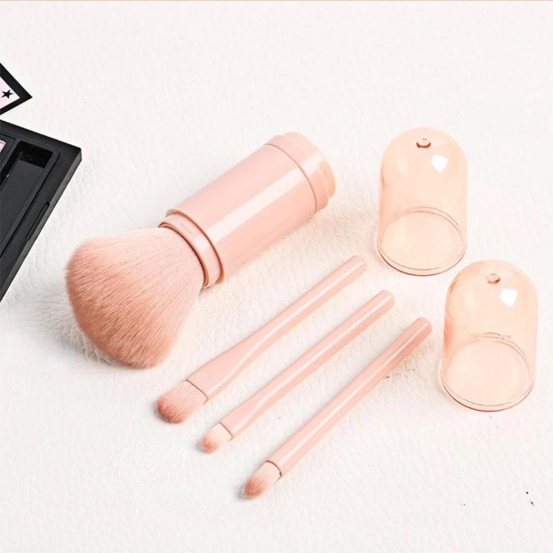 Durable High-Quality 4 In 1 Makeup Brush Mini Eye Shadow Brush Powder Brush Convenient Makeup Brush Beauty Tools