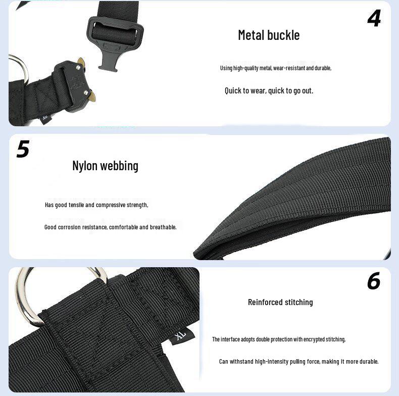Cross-Border Tactical Vest for Medium & Large Dogs - Harness Style Pet Clothing for Outdoor Activities
