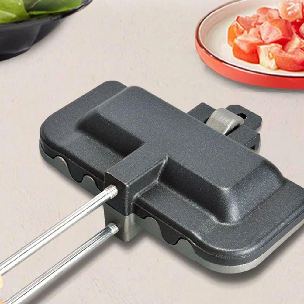 Long Handle Dual-Color Sandwich Grill Rectangular Sandwich Maker Sandwich Baking Pan  Kitchen Tool