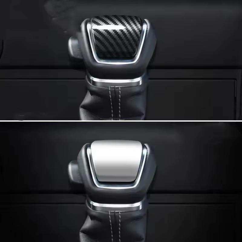 For Toyota Land Cruiser LC300   ABS Carbon Front Water Holder Cover Gear Shift Knob Frame Head Cap Trims Car Accessories