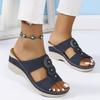 Fashion Women Slippers Summer Retro Platform Slip on Wedge Sandals Soft Heeled  Indoor Slippers Women Casual Comfortable Slides Women
